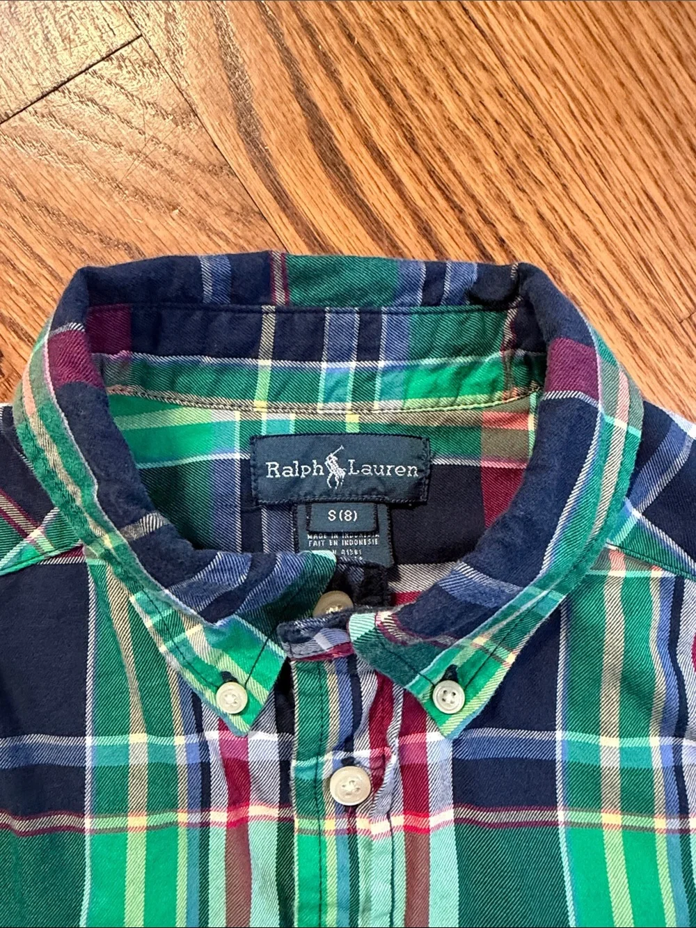 Boy’s Ralph Lauren Button Up/Button Down Shirt. Size S 8. Excellent Condition.